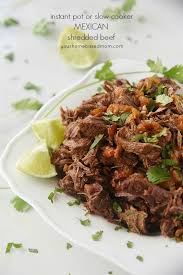 mexican shredded beef crock pot or