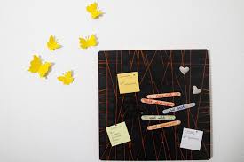 Schmetterlinge Wanddeko Metallboard Pinnwand Spruche Magnet Spruch Basteln Selber Machen Weberei