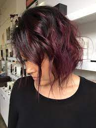 Medium Length Burgundy Ombre Hair Hair Ombre Hair Long Hair Styles