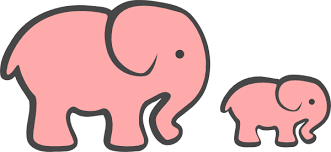 Baby Shower Baby Elephant Clipart Black And White Elephant Baby Shower Graphics Animals Cute Pink Clipart Free Clip Art Images Baby Elephant Cartoon Mom And Baby Elephant Baby Clip Art