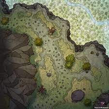 Mountain Pass 38x38 Public Post Dice Grimorium On Patreon Dungeon Maps Pathfinder Maps Forest Map