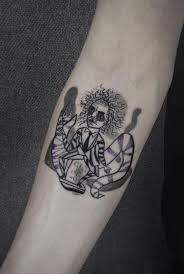 My whole upper arm is like full now how crazy is that. Beetlejuice Tattoo
