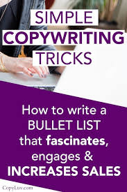 Bullet Points The Surprisingly Simple Copywriting Technique To Increase Sales And Engagement Copy Luv Copywriting Writing Jobs Website Content Writing