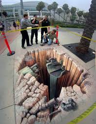 Wordlesstech Optical Illusion 3d Street Art Pavement Art 3d Street Art Street Art Illusions