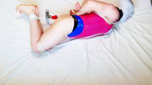 Self bondage string body ice lock escape