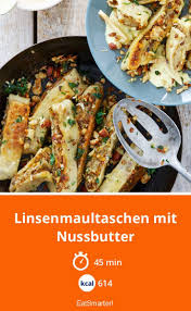 Linsenmaultaschen Mit Nussbutter Rezept Nussbutter Rezepte Lebensmittel Essen