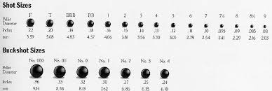 66 Surprising Buckshot Diameter Chart