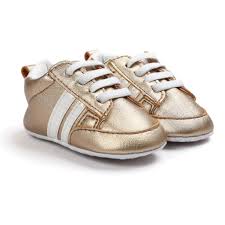 Buy Comfortable Gold White Baby Girl Sneakers Shoes For Newborn To Toddlers In Pakistan Online Shopping In Pakistan