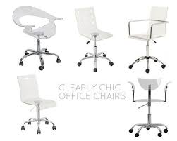 Clearly Chic 5 Clear Desk Chairs For Small Workspaces Clear Desk Chair Best Office Chair Chic Office Chair