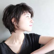 黒髪ショートヘアの人気集 面長 丸顔 前髪ありなしにcheckしよ hair ヘアカット ヘアスタイル ヘアースタイル