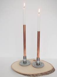 Industrial Candleholder Diy Diy Candle Holders Unique Candle Holders Candle Holders