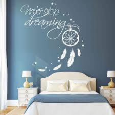 Never Stop Dreaming Mit Traumfanger Mit Bildern Wandtattoo Schlafzimmer Innenarchitektur Wohnzimmer Wandtatoo Schlafzimmer