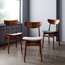 Classic Cafe Upholstered Dining Chair Walnut Dining Chair Mid Century Dining Chairs Upholstered Dining Chairs