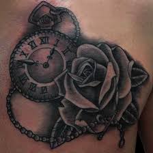 Tattoo Designs Roses And Clock Tattoo Designs Men Rose Tattoo Design Tattoo Designs