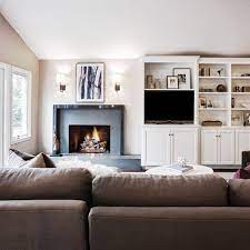 off center fireplace design ideas pictures remodel and decor off center fireplace home fireplace family living rooms