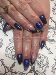 See more ideas about navy nails, nail art, navy nail art. Eye Candy Nails Training Almond Acrylics With Nantucket Navy Gel Polish And Navy Glitter By Amy Mitchell On 16 February 2017 At 01 52