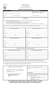 Disassociation of a qualifying party from a licensed company. Download Free Louisiana Small Estate Affidavit Form Form Download