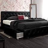 Jofran jackson lodge king storage bed. 465 61 Dhp Dakota Upholstered Platform Bed With Storage Drawers Black Faux Leather Ki Bed Frame With Storage King Size Bed Frame Contemporary Platform Bed