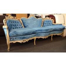 Blue French Provincial Sofa 855 00 Barocco