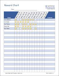 Free 26 behavior chart examples samples examples. Printable Reward Charts For Kids Reward Chart Template