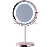 Greenfrom Hot Selling 7 Inches Dual Sides Light Rose Gold LED Makeup Mirror