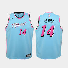 Youth Heat Blue Tyler Herro 2019 20 City Jersey