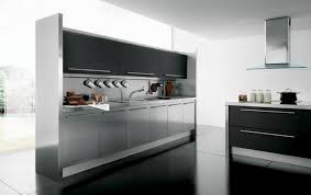 15 Contemporary Kitchen Designs With Stainless Steel Cabinets Modern Kitchen Furniture Contemporary Kitchen Design Kitchen Design Layout Modern