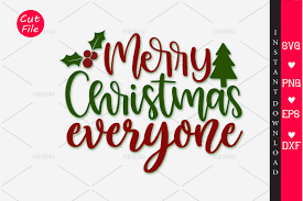 Merry Christmas Everyone Graphic By Orindesign Creative Fabrica