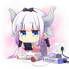 Kanna Miss Kobayashi S Dragon Maid Miss Kobayashi S Dragon Maid Cute Anime Chibi Kobayashi San Chi No Maid Dragon
