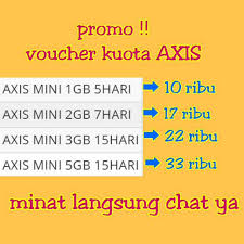 Sudah ternyata bisa kami gunakan karena kami sudah melakukan sumber di media. Murah Paket Data Kuota Internet Axis 5 Gb Voucher Isi Ulang Inject Tembak Langsung Shopee Indonesia