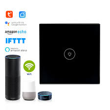 1gang Wifi Smart Light Switch Remote Control Tuya Smart Google Home Amazon Alexa Ifttt Amazon Alexa App Remote Wifi