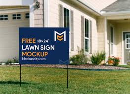 Free Yard Sign Mockups Mockup City