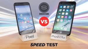 Iphone 7 Plus Vs Google Pixel Test De Vitesse Iphone 7 Plus Iphone Iphone 7