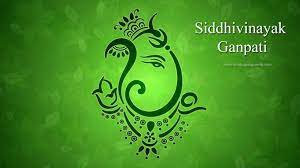 Free Download Sidhivinayak Ganpati Pic This Is A 3d Art Of Ganeshji With Green Background To Adorn Your Desk 3d Art Green Backgrounds Christmas Wallpaper Free