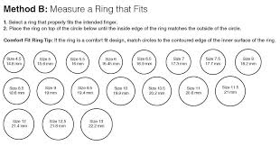 Online True To Size Ring Size Chart 2019
