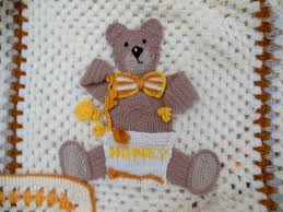A beary cute blanket is coming your way today! Crochet Teddy Bear Blanket Personalised Baby Blanket Bear Lovers Gift Nitcraft