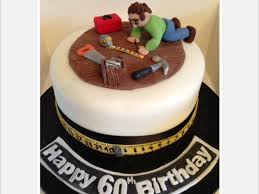 I am very impressed with this idea. Diy Man Cake With Miniature Tools For 60th Birthday Cakecentral Com
