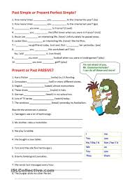 Present And Past Passive Present Perfect Simple Vs Past Simple Present Perfect Grammar And Vocabulary Learn English