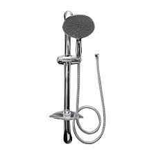 Aqualona 5 Spray Mode Chrome Effect Shower Kit Departments Diy At B Q 35 Green Bathroom Accessories Shower Set Aqua Bathroom Accessories