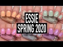Essie Spring 2020 Swatch Review Youtube In 2020 Essie Nail Polish Spring Spring Nail Polish Essie