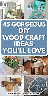 ‪45 Awesome Wood Craft Ideas For Your Next DIY Project‬‏