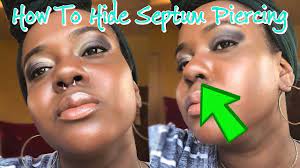 How To Hide Flip A Septum Piercing Youtube