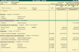 Verification Of Chart Of Accounts