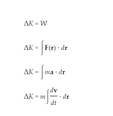 Derivation Of Kinetic Energy Detailed Kinetic Energy Derivation