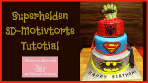 Dieser kleine herr hat gleich 4 zu seinem geburtstag bekommen. Superhelden 3d Motivtorte Tutorial Youtube