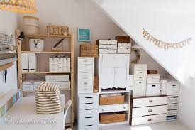 Gathering ideas for the craft room of your dreams? Craft Room Tour In A Small Attic Space With Creative Storage Solutions