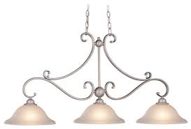 Check spelling or type a new query. Island Lighting 3 Light Fixtures With Brushed Nickel Steel Medium 11 300 Watts Traditional Kitchen Island Lighting By Rlalighting Houzz