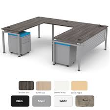 U shaped desks are perfect for those who need a lot of desk space. Blade U Shaped Desk 4 Sizes Contemporary Modular Desks