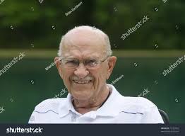 Portrait Elderly Man Outside During Day Stock Photo 75152032