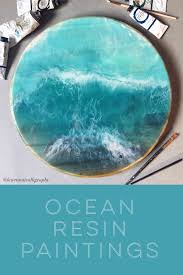 5 out of 5 stars. Resin Ocean Art Inspiration Using Simple Epoxy Resin And Oil Oaint Techniques To Create A Beautiful Ocean Wall Original Art Painting Resin Art Resin Painting